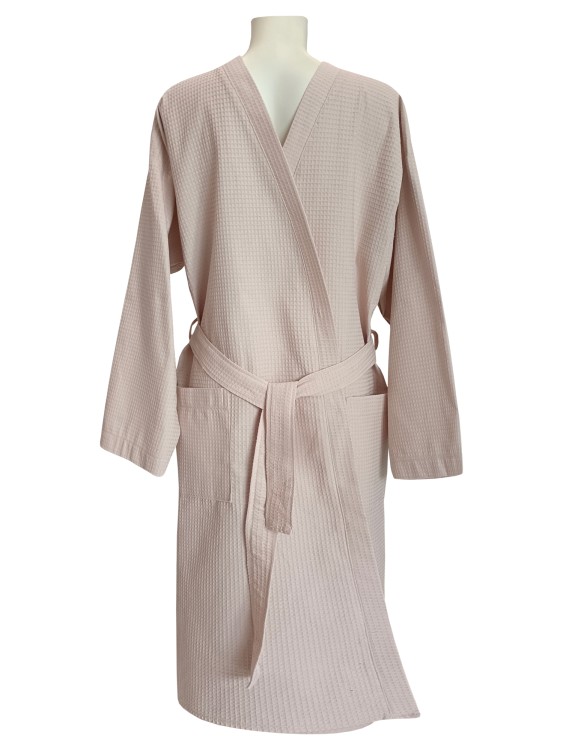 Men's waffle robe "Kimono", beige