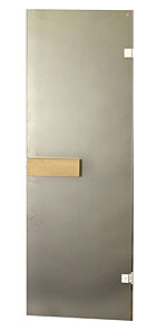  Дверь для сауны стеклянная ПЛ 44 Л (сатин-матовая полупрозрачная)